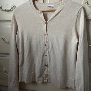 Old Navy beige cotton cardigan
